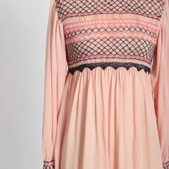 Free People Late Night Picnic Smock Dress Sz. S NWT - Picture 5 of 9